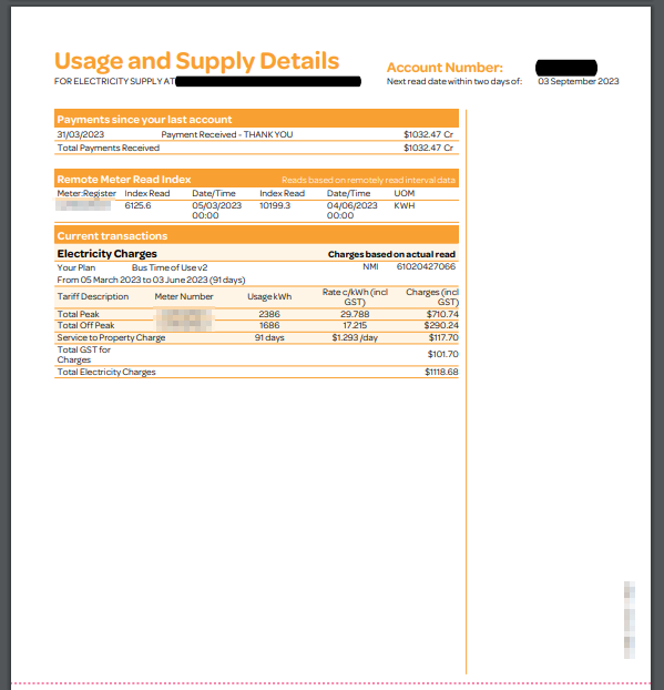 AI Scan Electricity Bill PDF