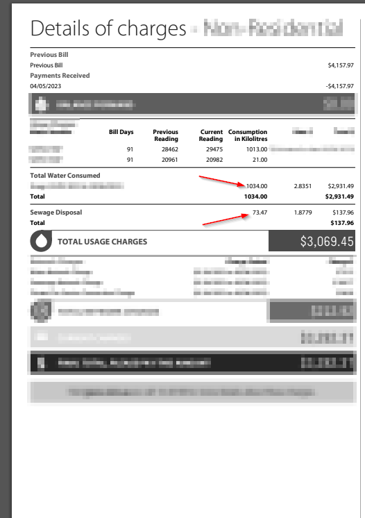 AI Scan Water Bill PDF