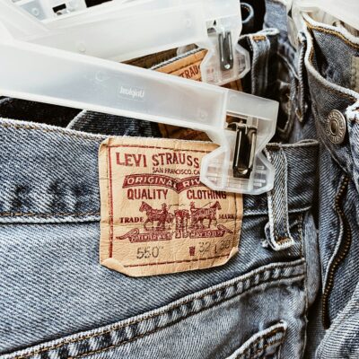 Denim with Levi's logo